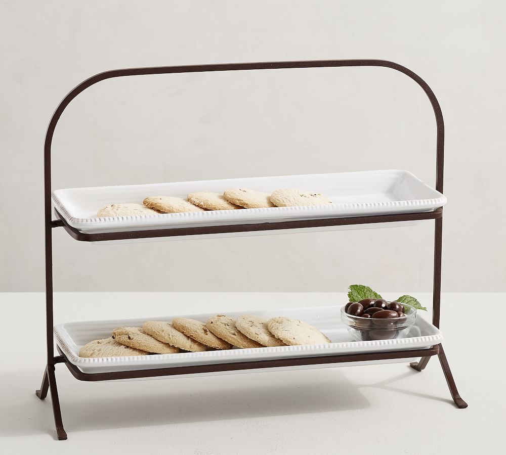 2 tiered plate stand clearance